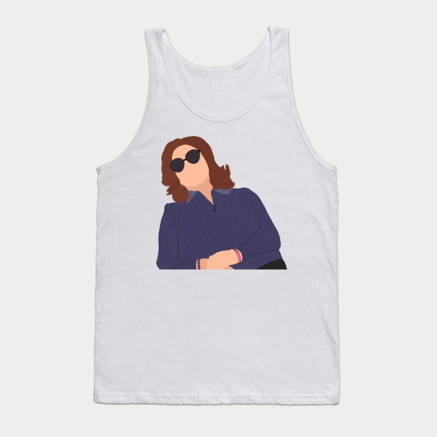 emily glasses meme fanart Tank Top by senaeksi